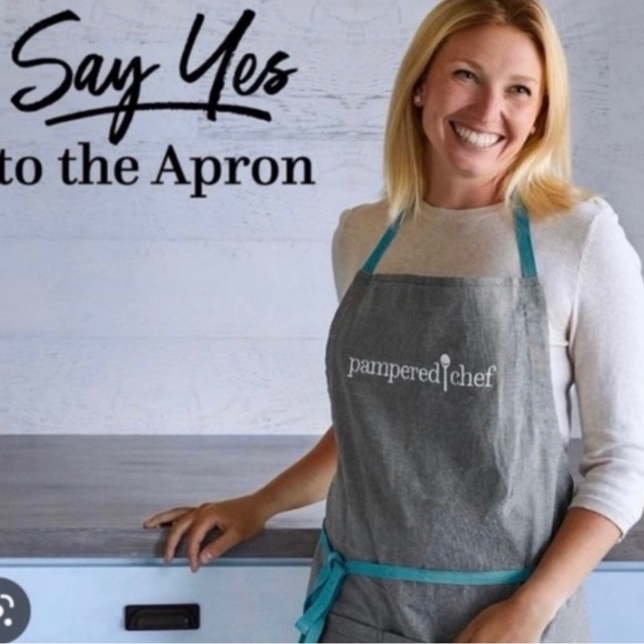 New Pampered Chef Consultant Apron Embroidered
Wording Spoon 100% Cotton Sealed - Picture 7 of 7